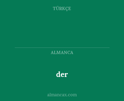 der -