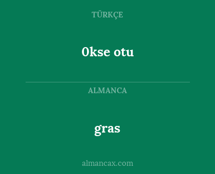 0kse otu - gras