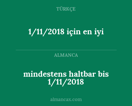 mindestens haltbar bis 1/11/2018 - 1/11/2018 için en iyi