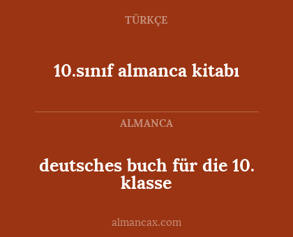 10.sınıf almanca kitabı - deutsches buch für die 10. klasse