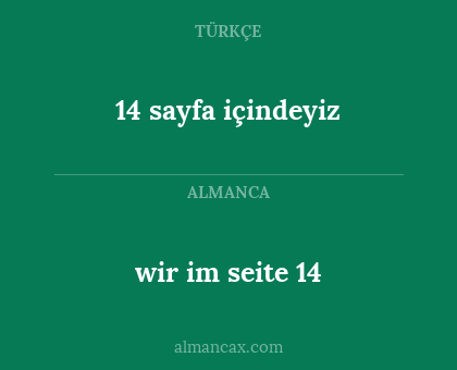 wir im seite 14 - 14 sayfa içindeyiz