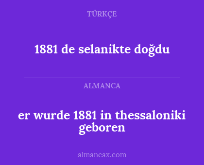 er wurde 1881 in thessaloniki geboren - 1881 de selanikte doğdu