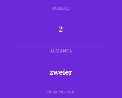 zweier - 2