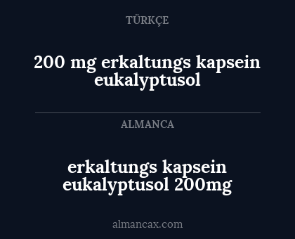 erkaltungs kapsein eukalyptusol 200mg - 200 mg erkaltungs kapsein eukalyptusol