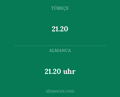 21.20 - 21.20 uhr