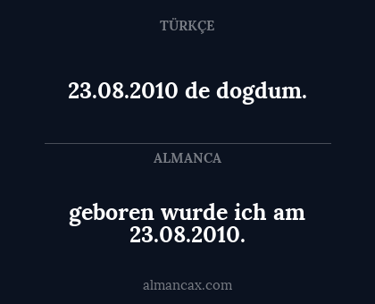 23.08.2010 de dogdum. - geboren wurde ich am 23.08.2010.