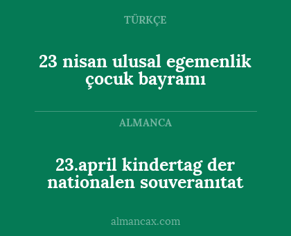 23.april kindertag der nationalen souveranıtat - 23 nisan ulusal egemenlik çocuk bayramı