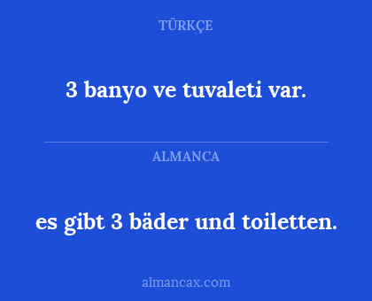 es gibt 3 bäder und toiletten. - 3 banyo ve tuvaleti var.