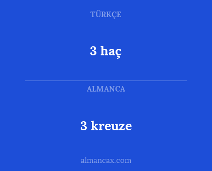 3 haç - 3 kreuze