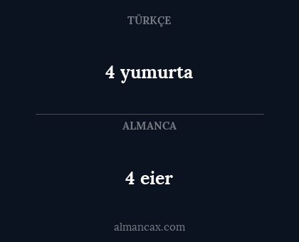 4 eier - 4 yumurta