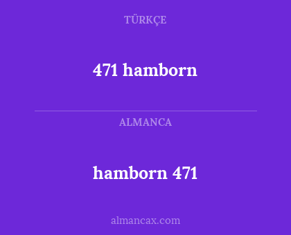 hamborn 471 - 471 hamborn
