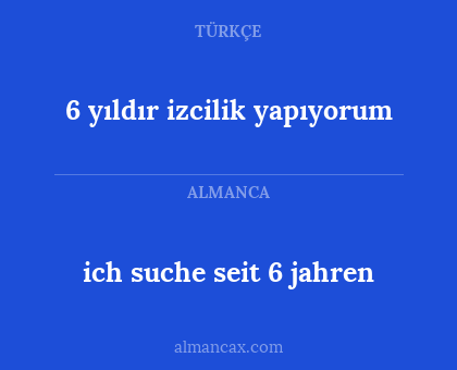 ich suche seit 6 jahren - 6 yıldır izcilik yapıyorum