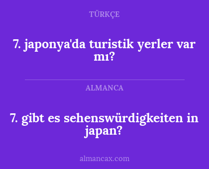 7. gibt es sehenswürdigkeiten in japan? - 7. japonya'da turistik yerler var mı?