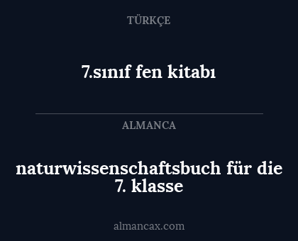 7.sınıf fen kitabı - naturwissenschaftsbuch für die 7. klasse