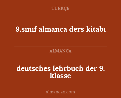 9.sınıf almanca ders kitabı - deutsches lehrbuch der 9. klasse