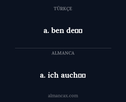 a. ben de❤️ - a. ich auch❤️