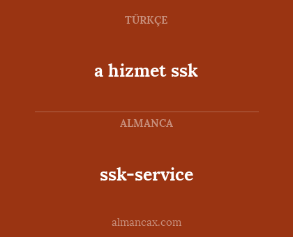 ssk-service - a hizmet ssk