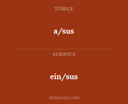 a/sus - ein/sus