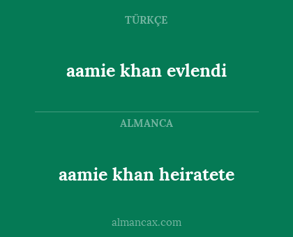 aamie khan evlendi - aamie khan heiratete