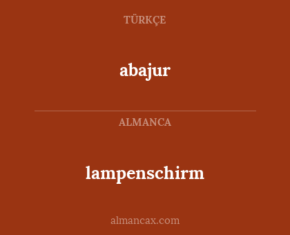 abajur - lampenschirm