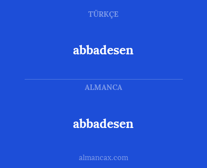 abbadesen - abbadesen