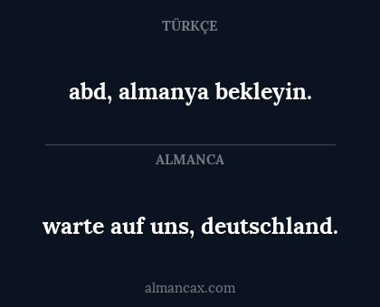 warte auf uns, deutschland. - abd, almanya bekleyin.