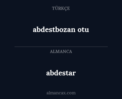 abdestar - abdestbozan otu