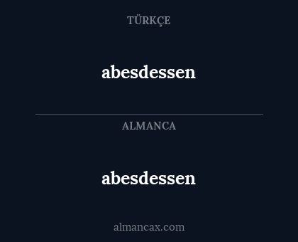 abesdessen - abesdessen