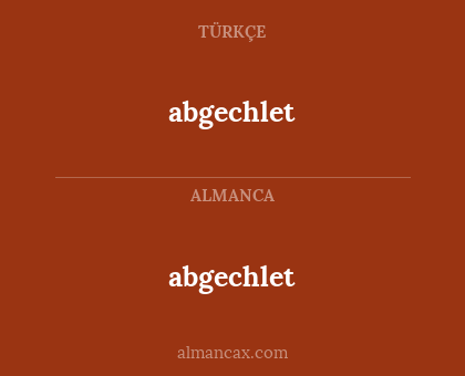 abgechlet - abgechlet