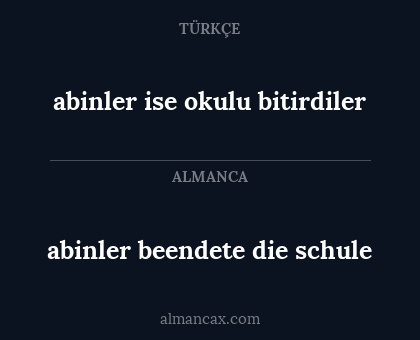 abinler ise okulu bitirdiler - abinler beendete die schule