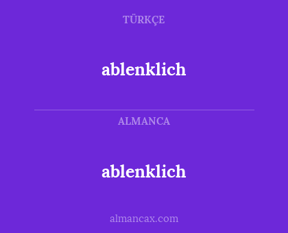 ablenklich - ablenklich