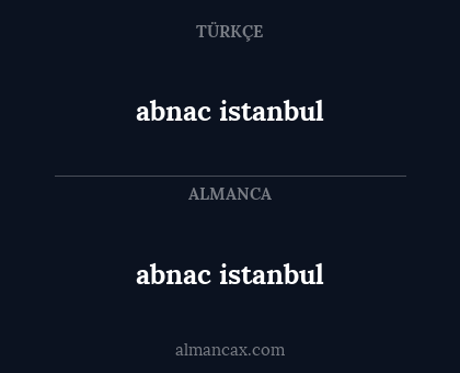 abnac istanbul - abnac istanbul