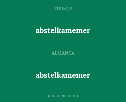 abstelkamemer - abstelkamemer