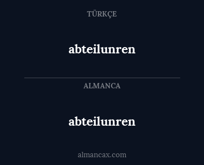 abteilunren - abteilunren