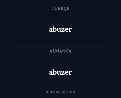 abuzer - abuzer