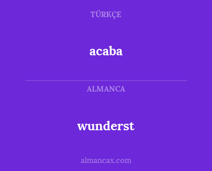 acaba - wunderst