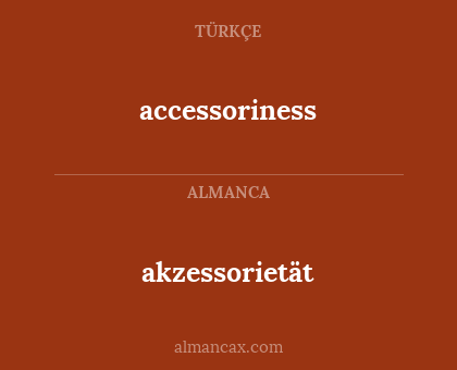 akzessorietät - accessoriness