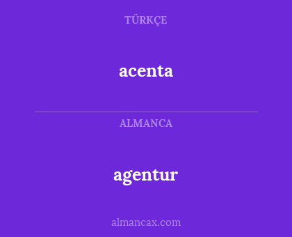 acenta - agentur