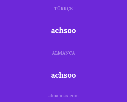 achsoo - achsoo