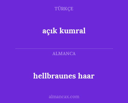 hellbraunes haar - açık kumral