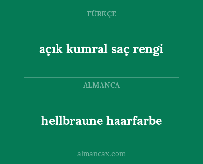 hellbraune haarfarbe - açık kumral saç rengi