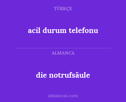 acil durum telefonu - die notrufsäule
