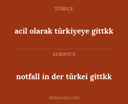 acil olarak türkiyeye gittkk - notfall in der türkei gittkk