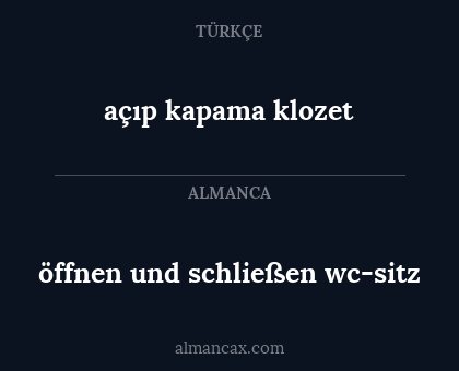 öffnen und schließen wc-sitz - açıp kapama klozet