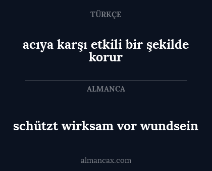 schützt wirksam vor wundsein - acıya karşı etkili bir şekilde korur