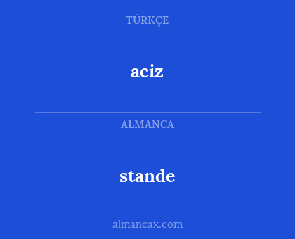 aciz - stande