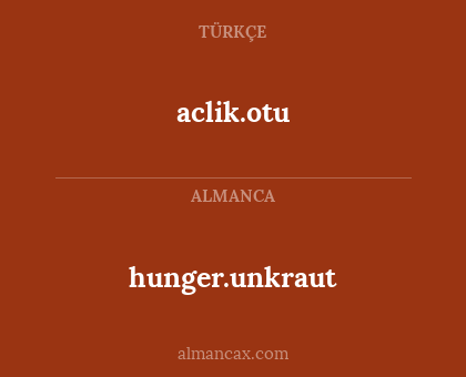 aclik.otu - hunger.unkraut