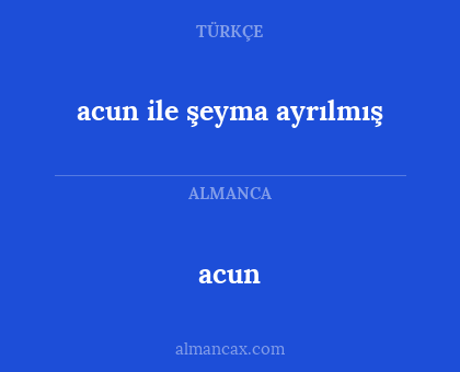 acun - acun ile şeyma ayrılmış