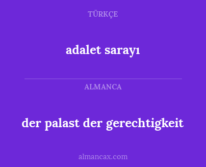 adalet sarayı - der palast der gerechtigkeit