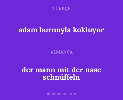 der mann mit der nase schnüffeln - adam burnuyla kokluyor
